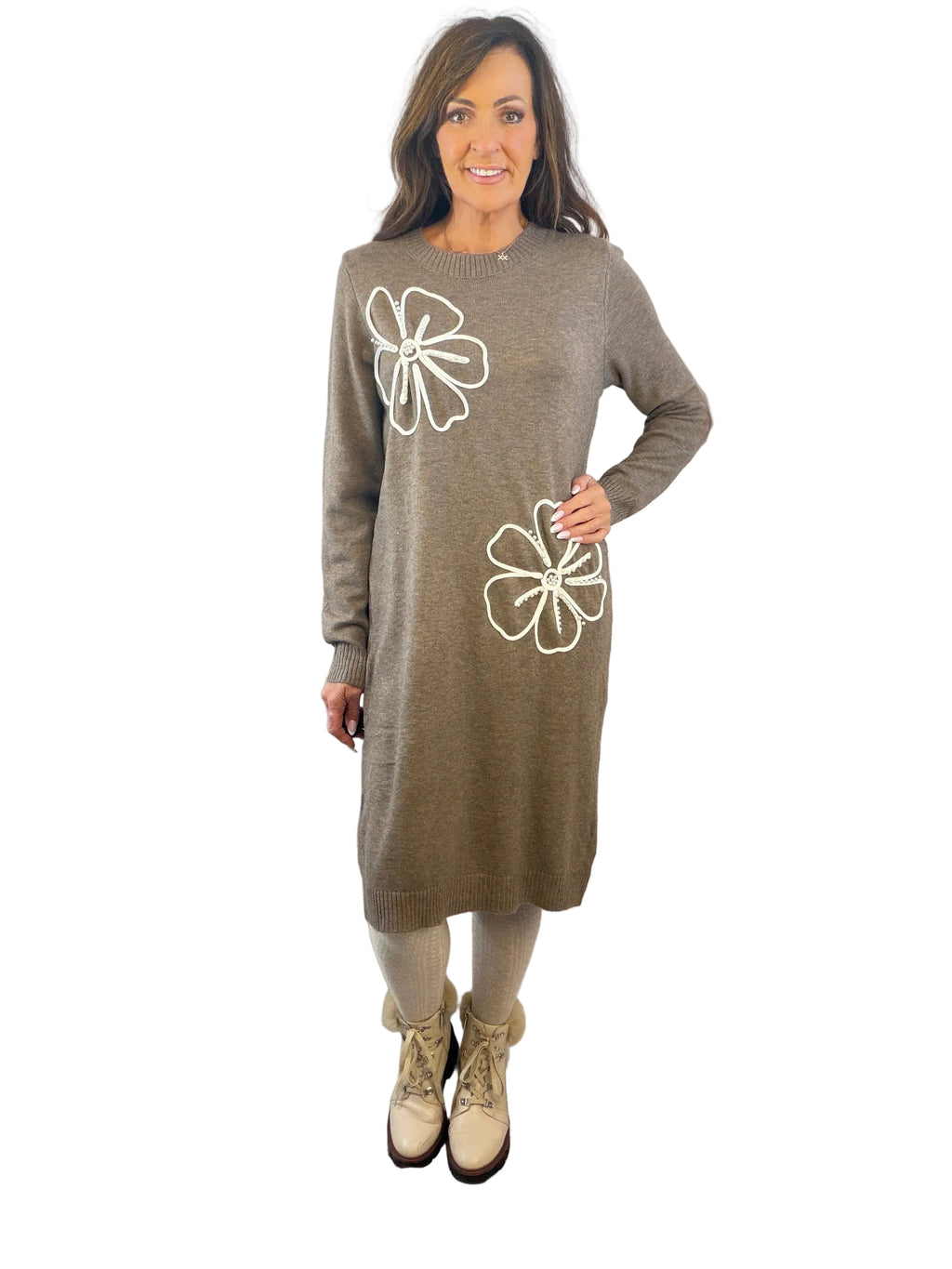 Flora Embroidered Knit Dress 10-14/16