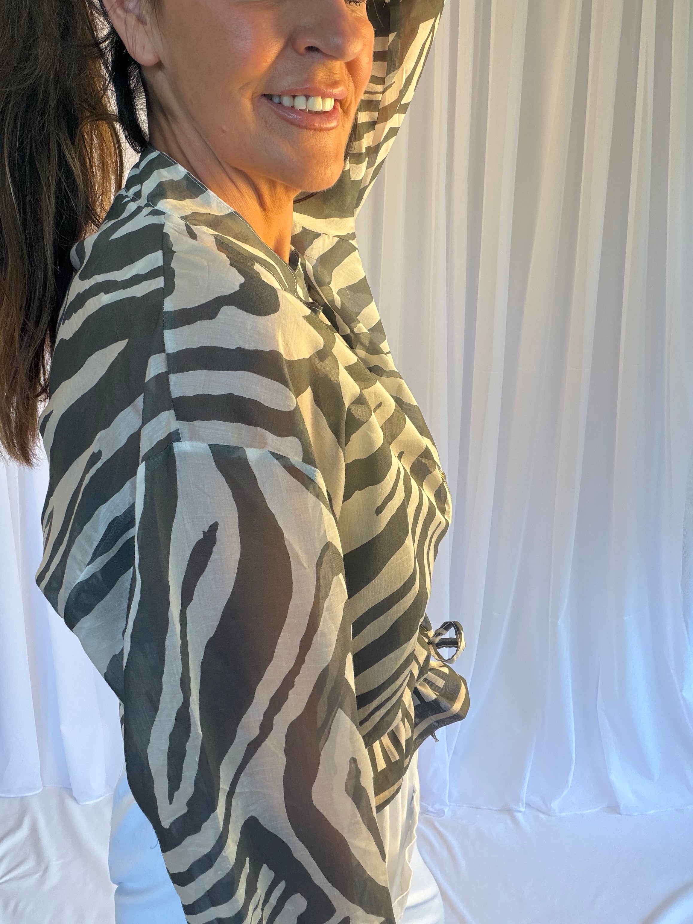 Zebra print bomber jackets