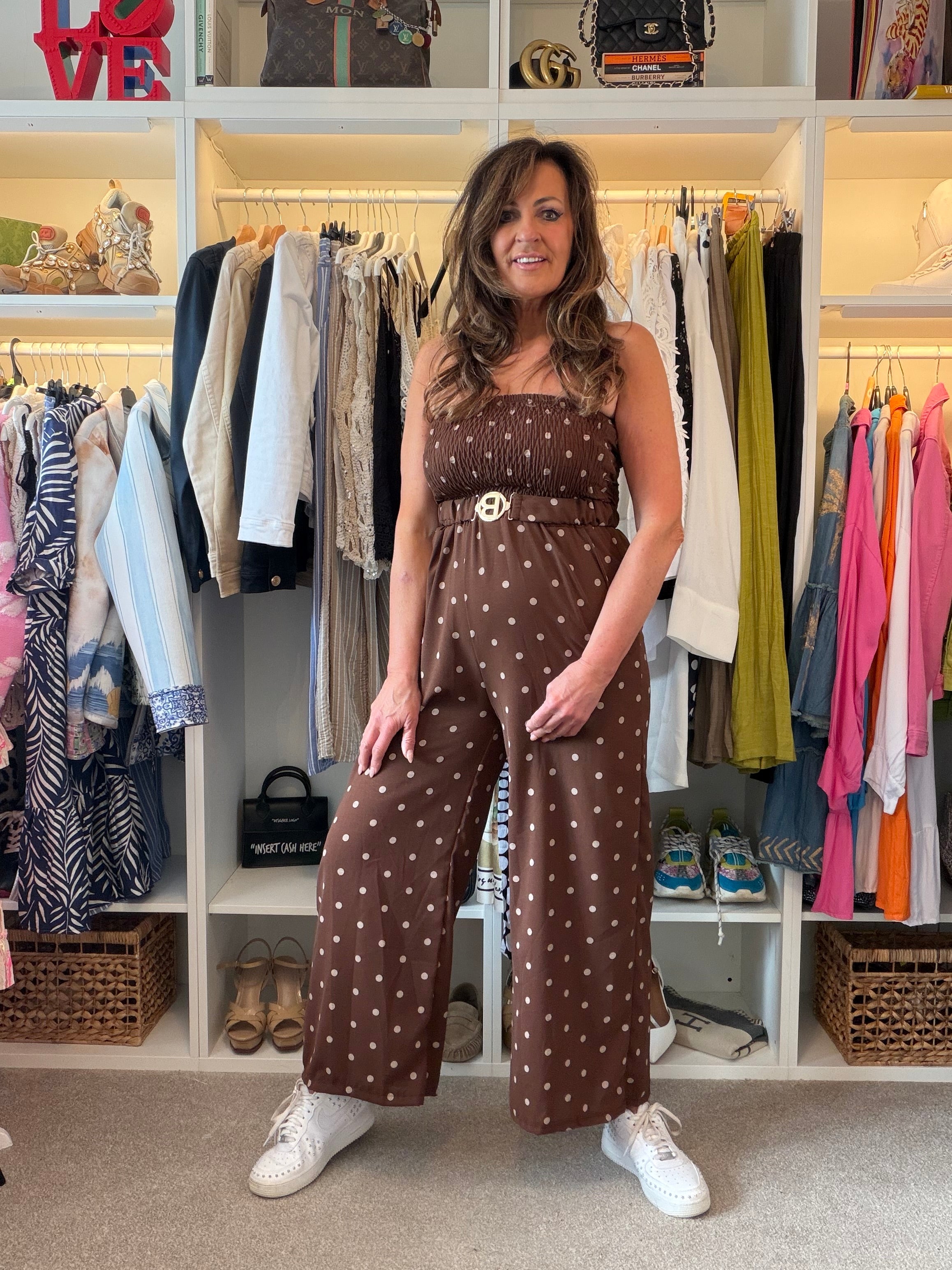 Polka dot jumpsuit