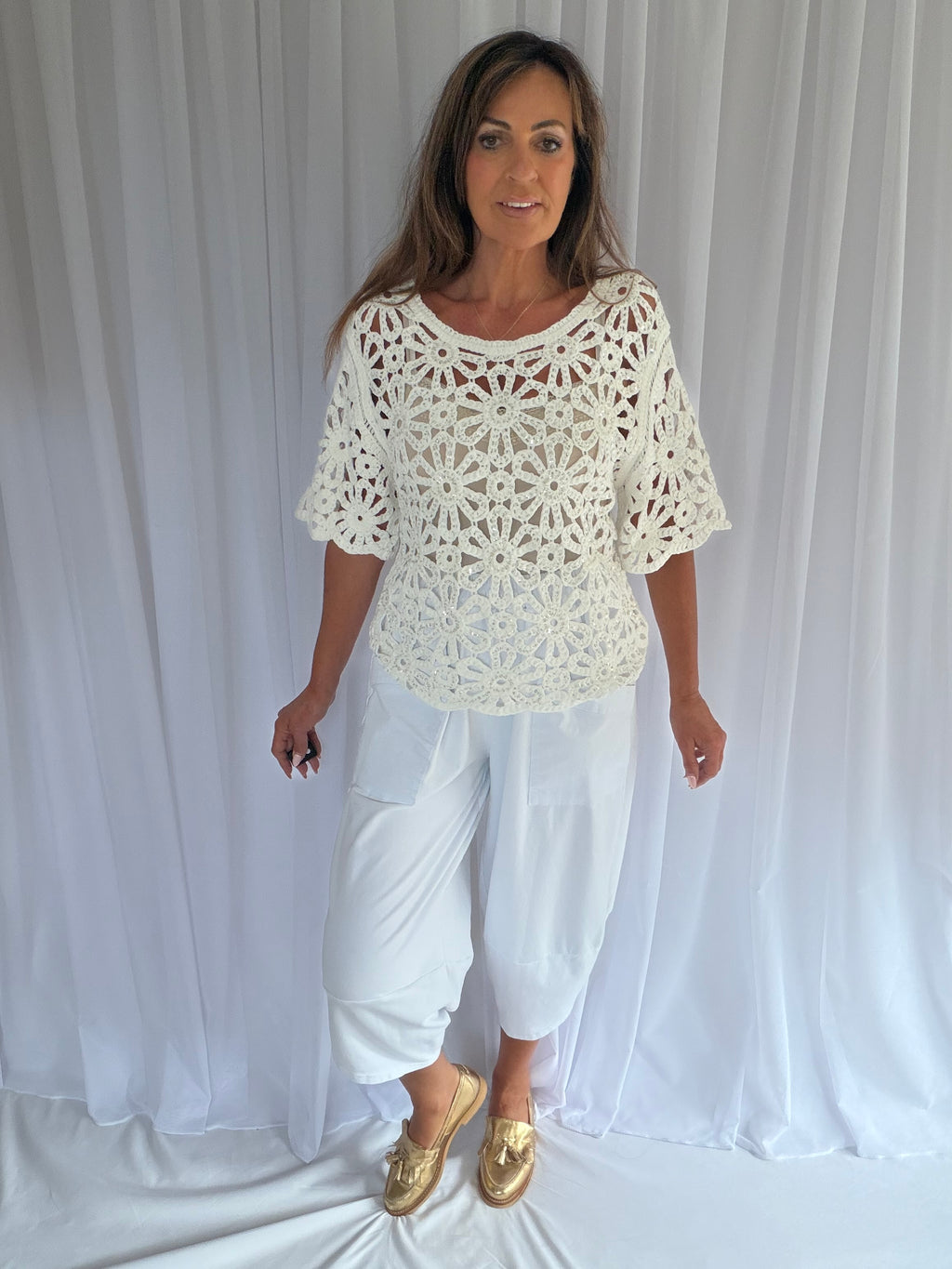 Demi daisy 3/4 top
