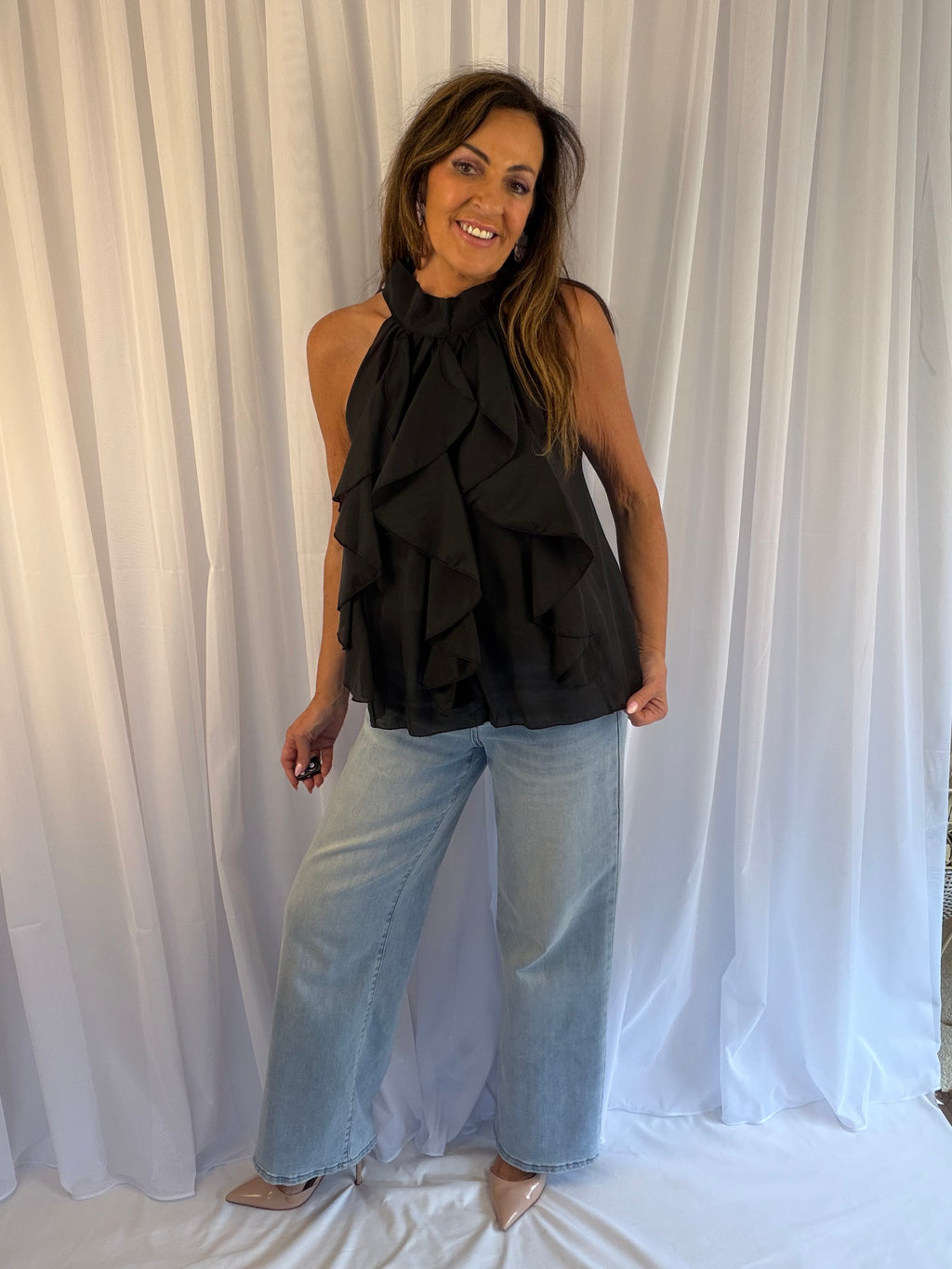 ‘Russella ruffle top