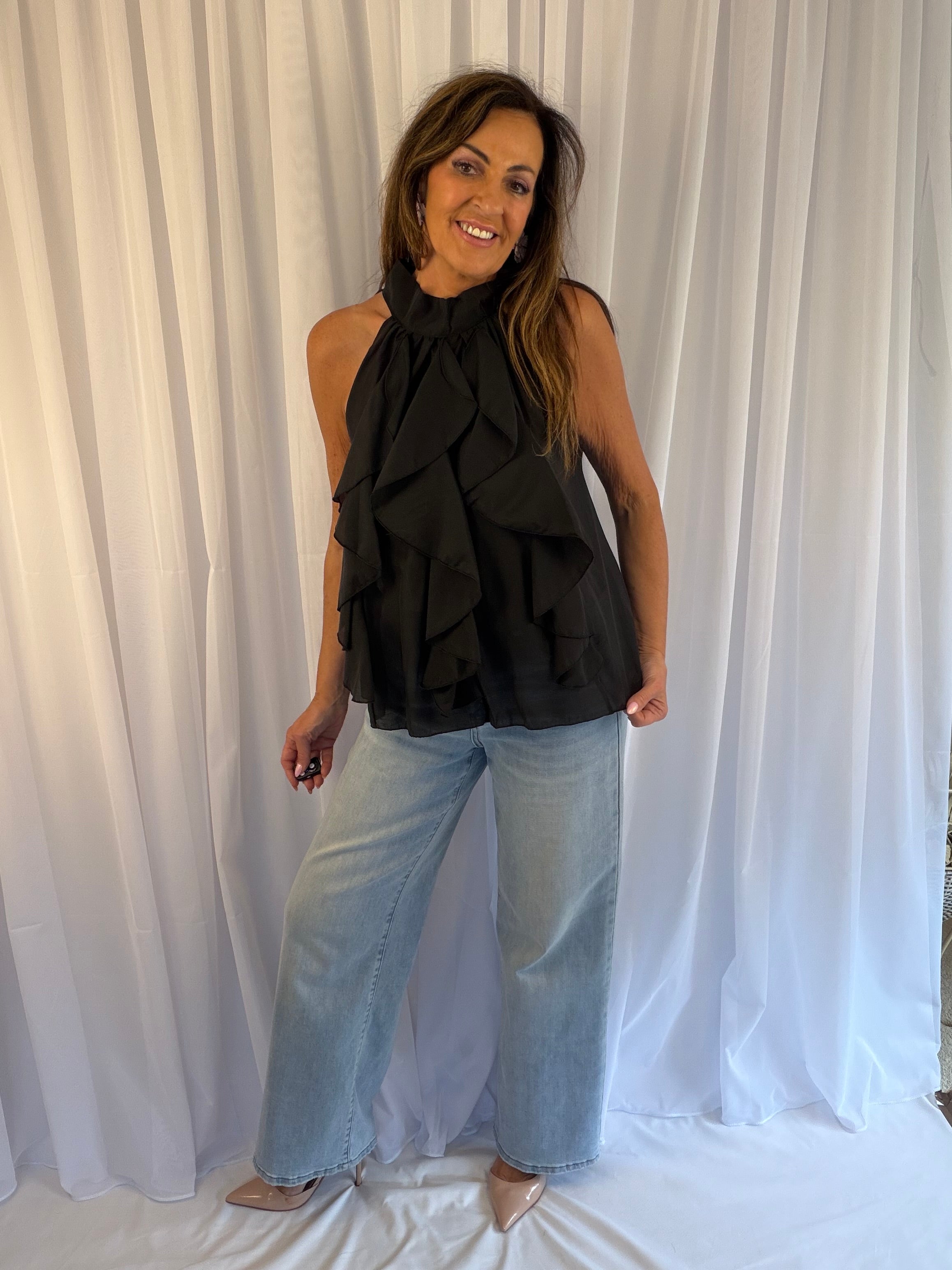 ‘Russella ruffle top