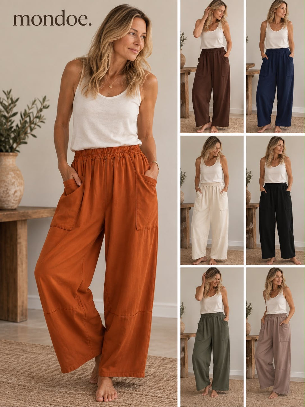 Patsy easy wear pocket trousers