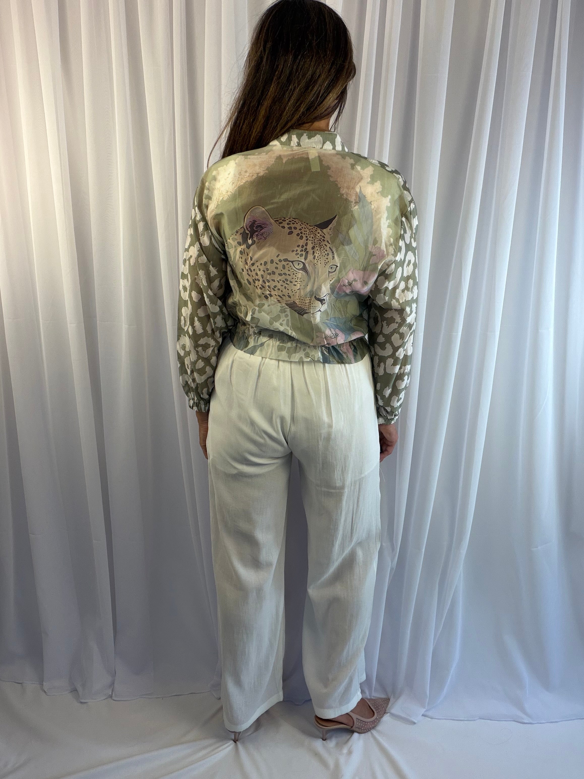 Iona - Animal print bomber jacket
