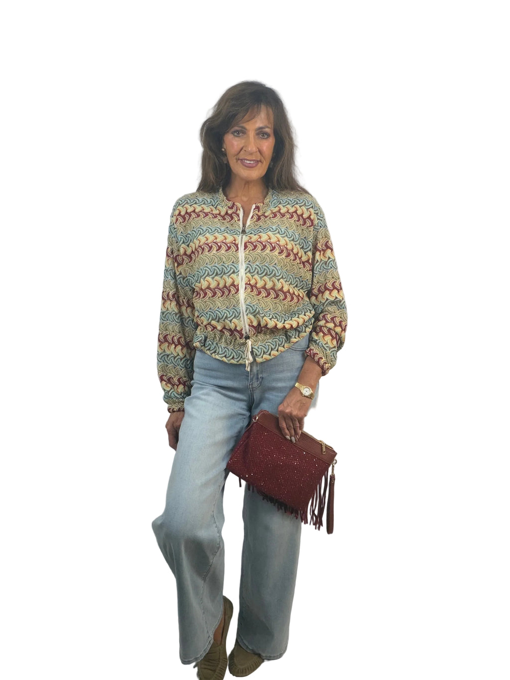 Francesca the tassel glitter handbag