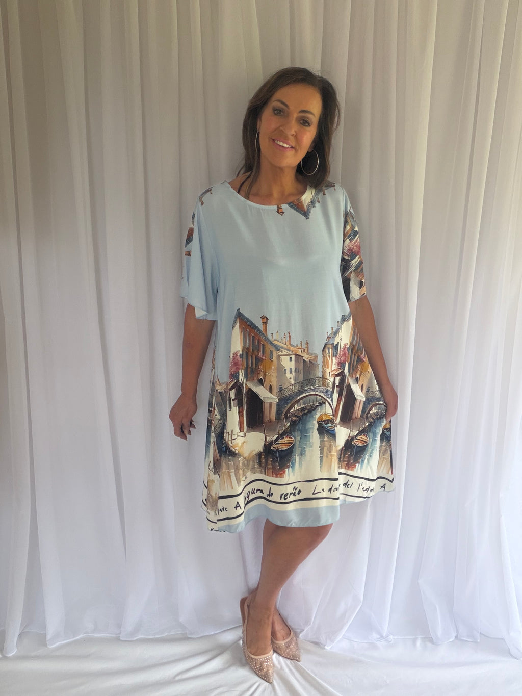 Venice cap sleeve dress
