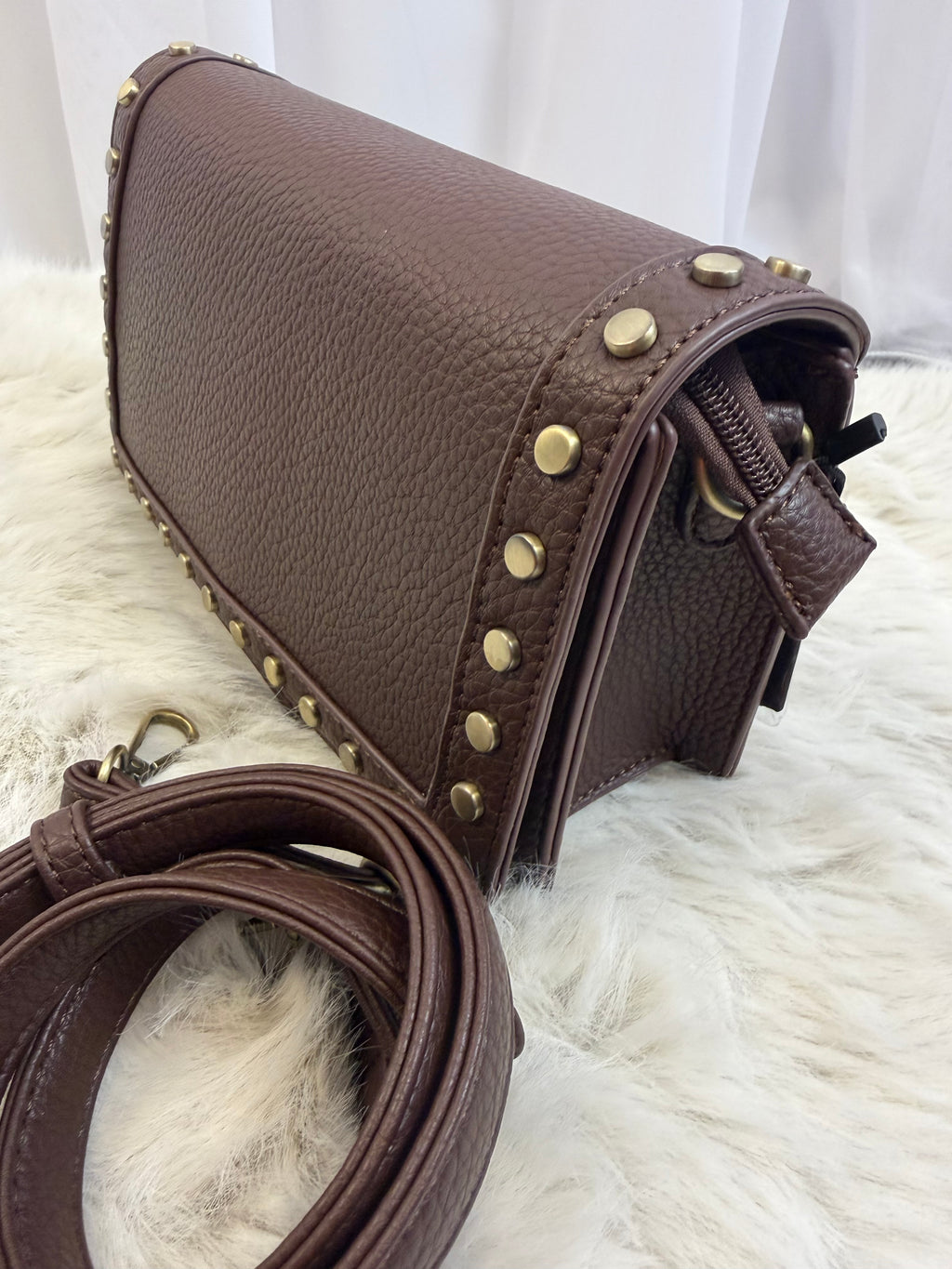 Lorna studded shoulder strap bag