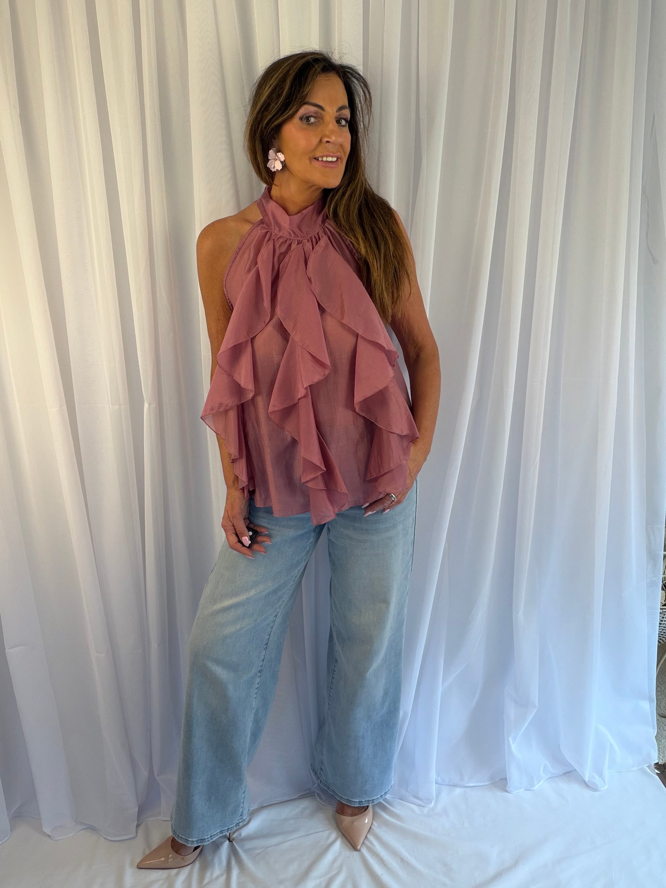 ‘Russella ruffle top