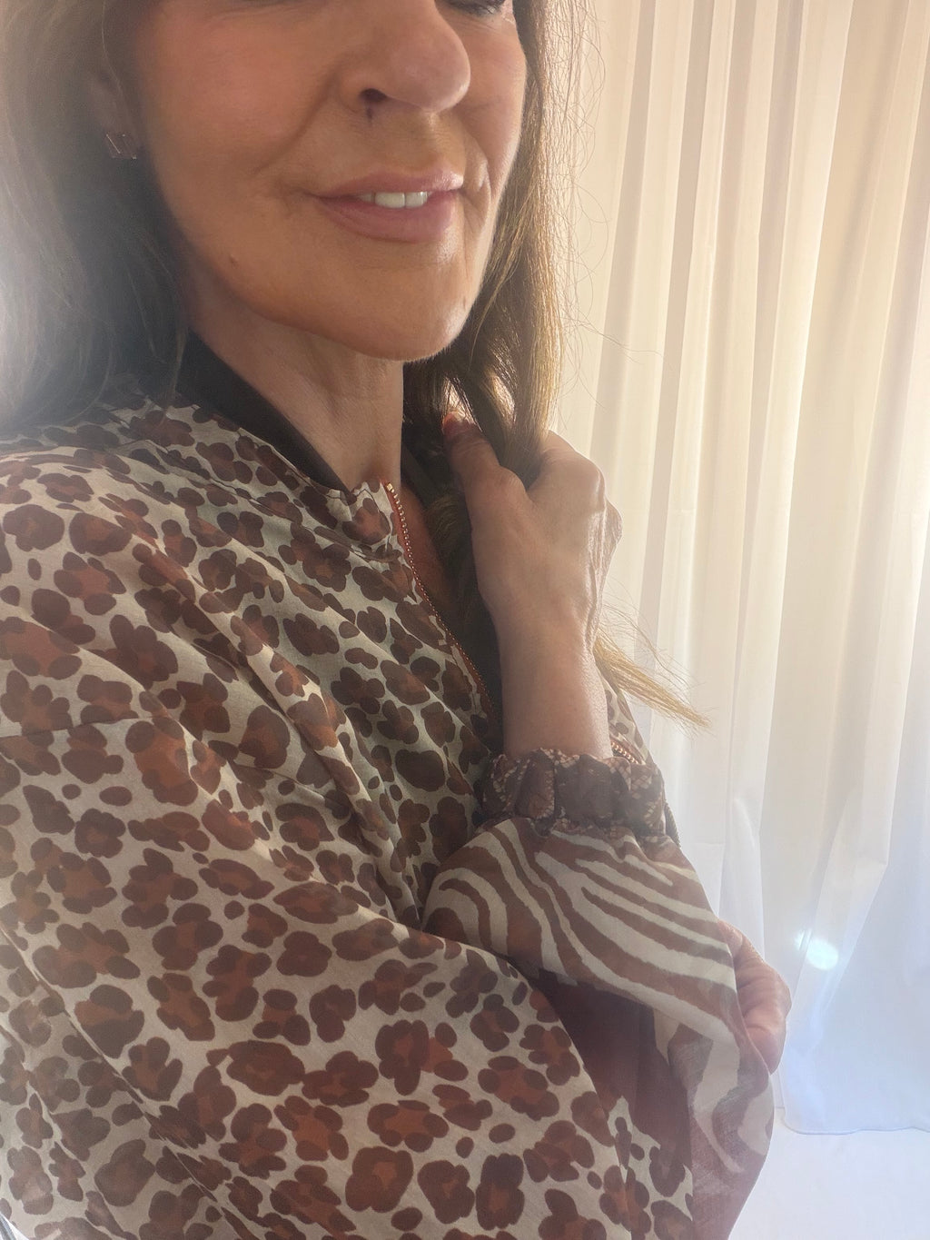 Zee - animal/zebra print bomber