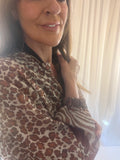 Zee - animal/zebra print bomber