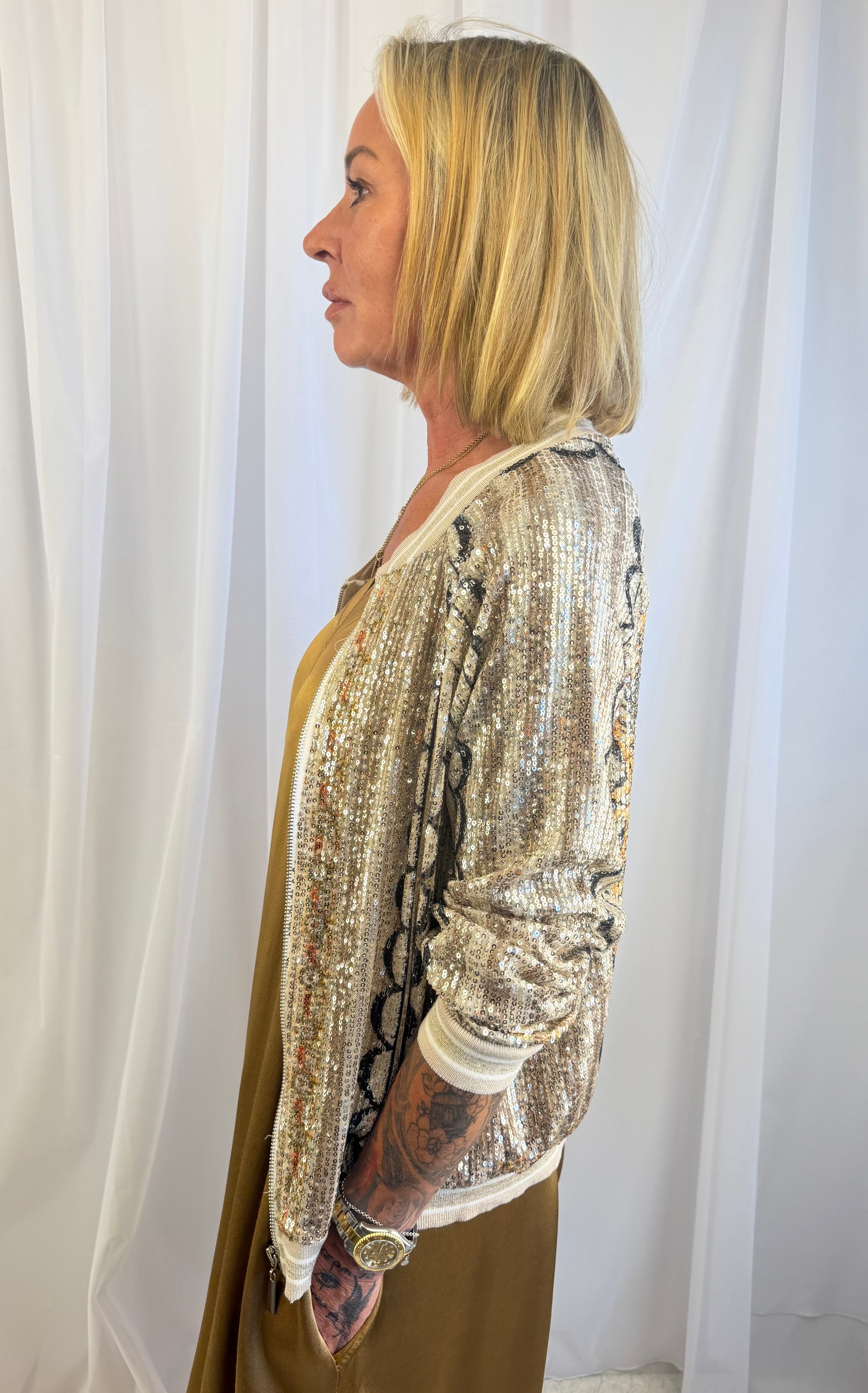 Sola dazzler sequin jacket
