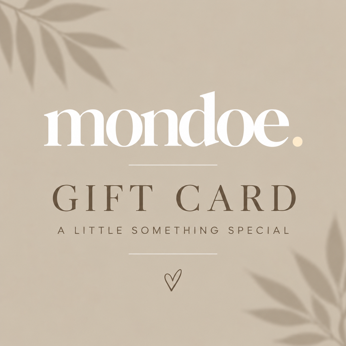 mondoe Gift Card