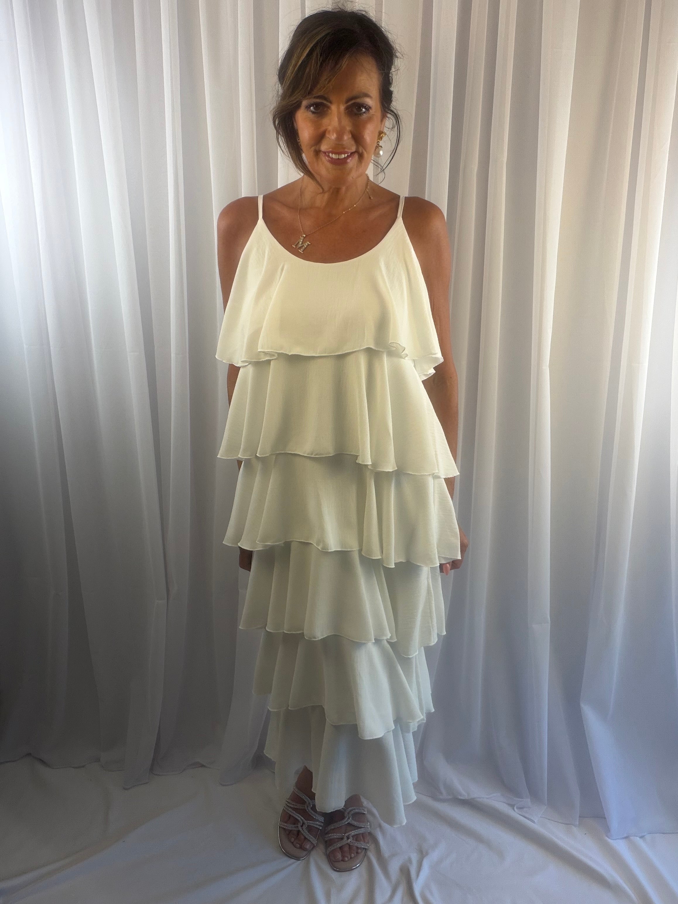 Roxy ruffle tiered maxi dress