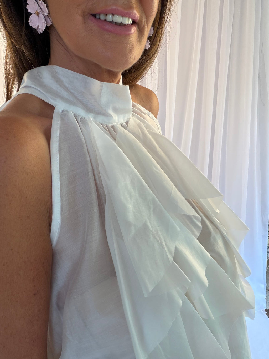 ‘Russella ruffle top