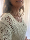 Elena embellished crochet top