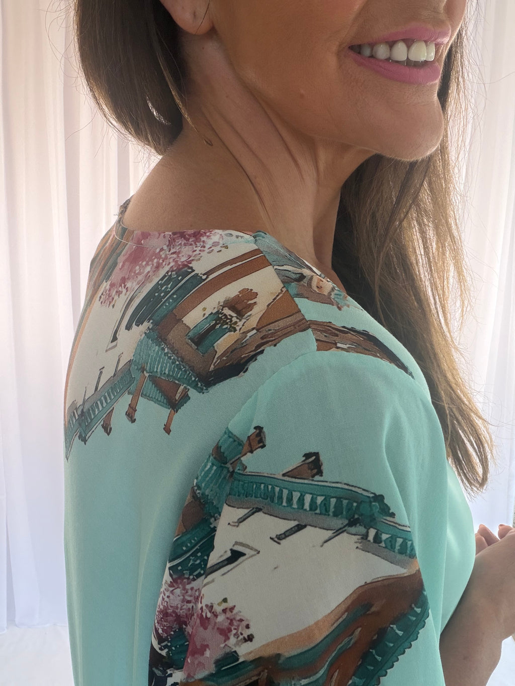 Venice cap sleeve dress
