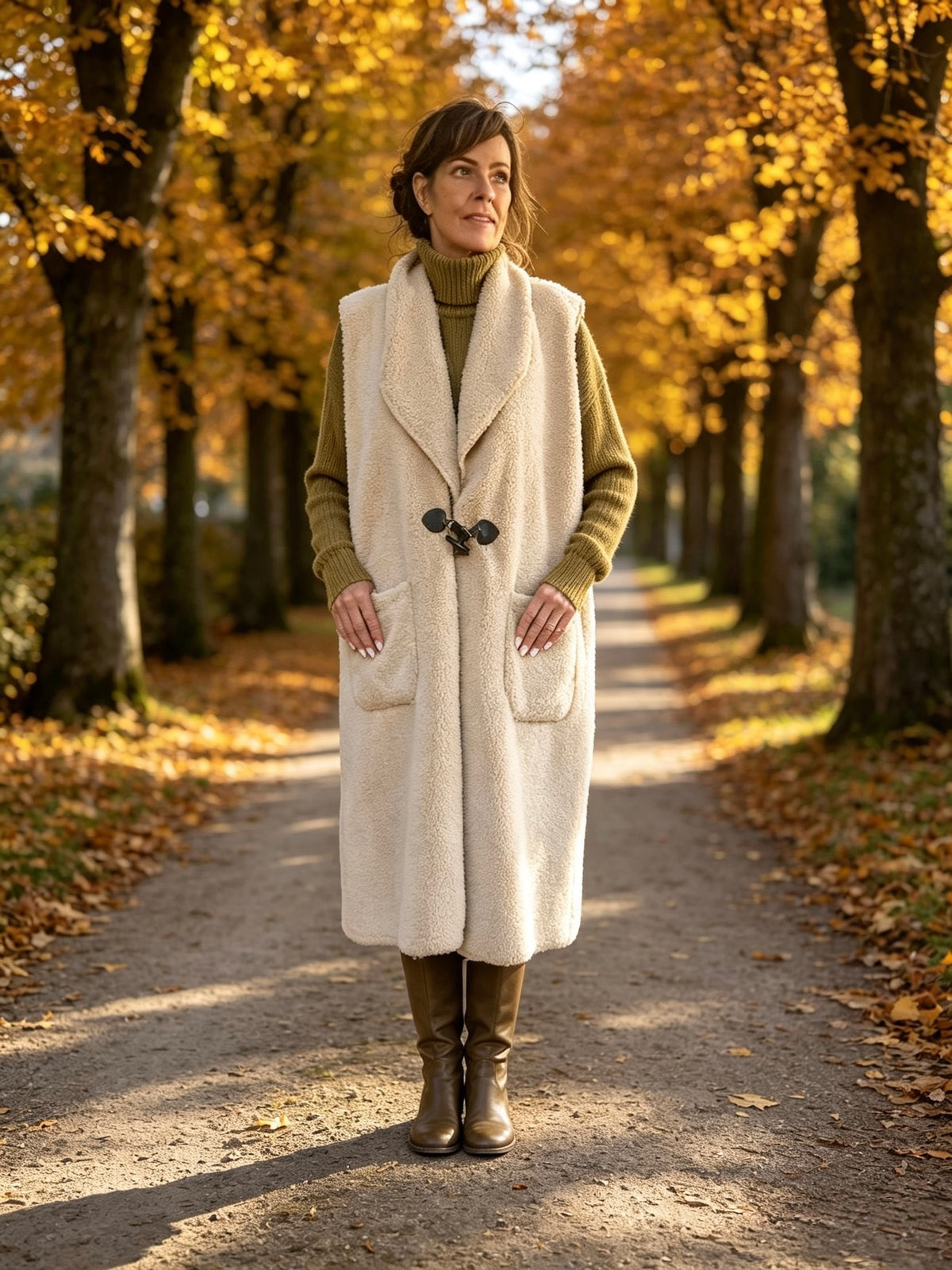 Teresa teddy long gilet