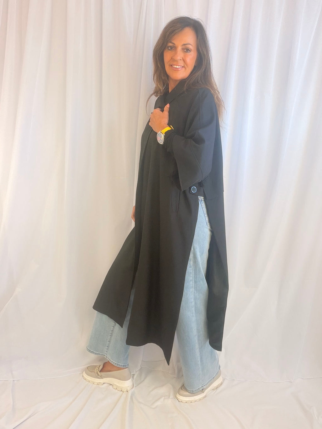 Isla - LUXE-coat special edition with split sides.