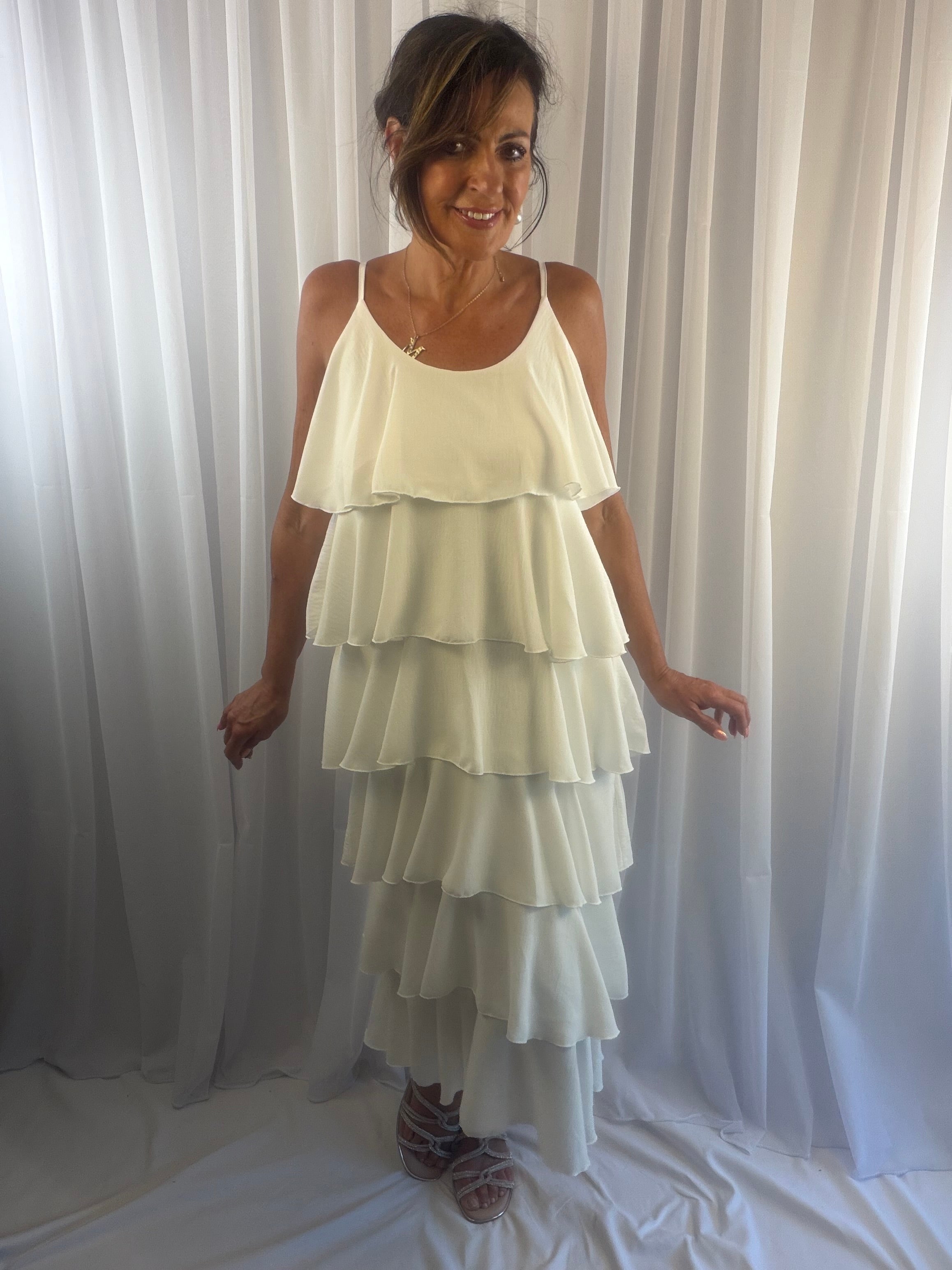 Roxy ruffle tiered maxi dress