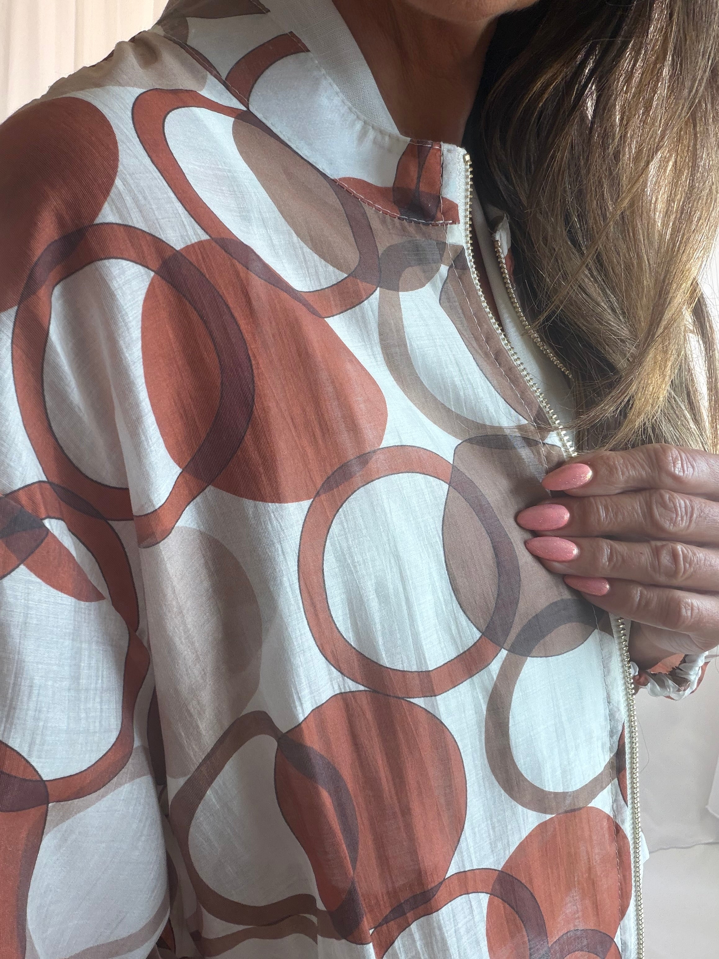 Suki spotty bomber jacket