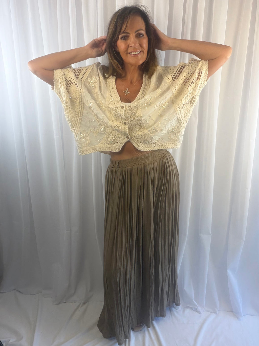 Isla the batwing embellished cardigan