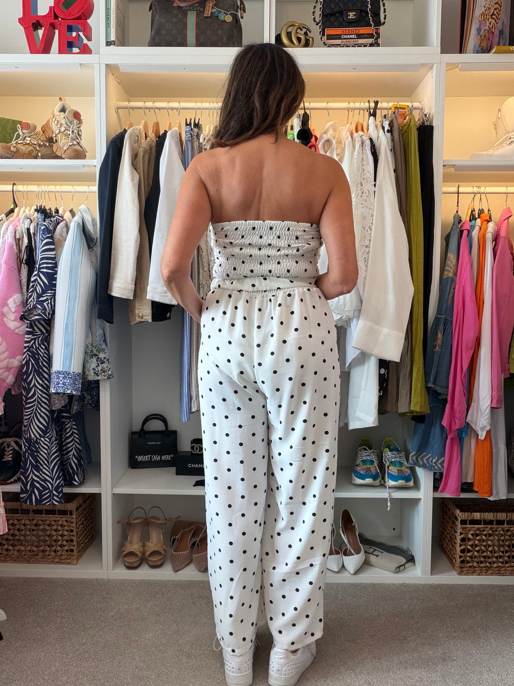 Polka dot jumpsuit