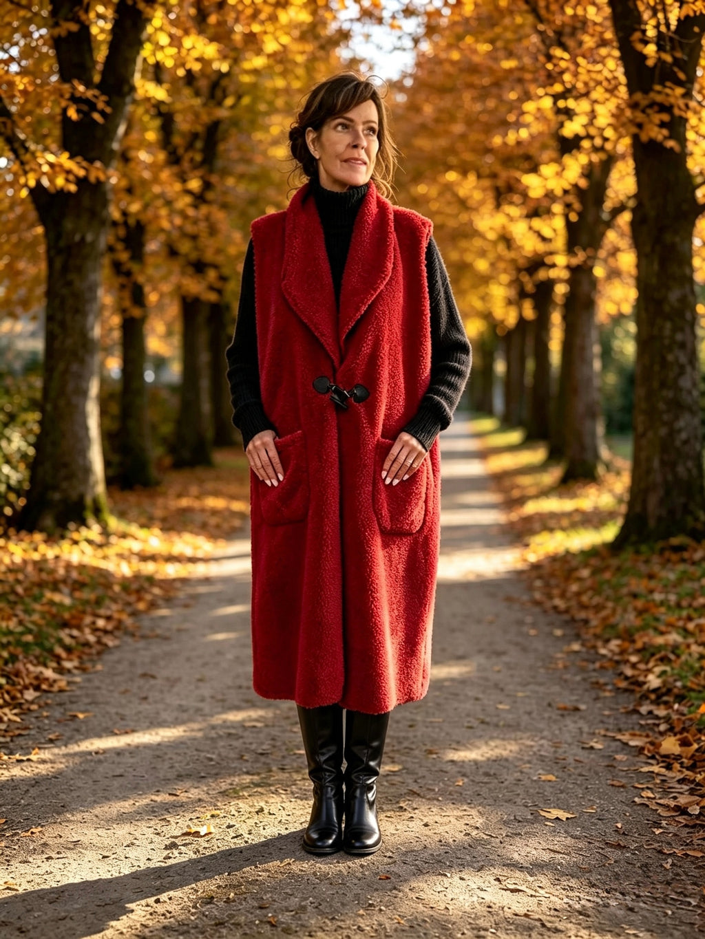 Teresa teddy long gilet