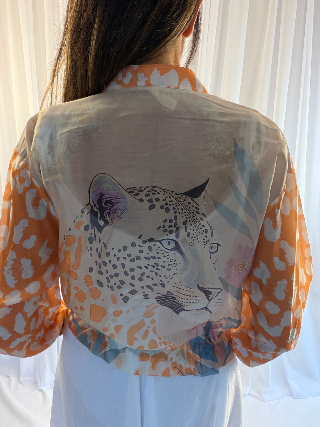 Iona - Animal print bomber jacket