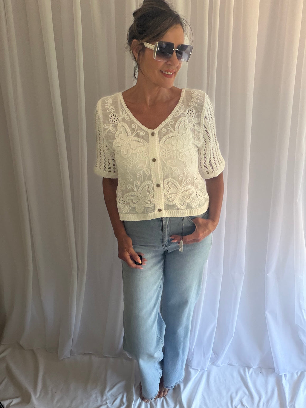 Betsy butterfly top