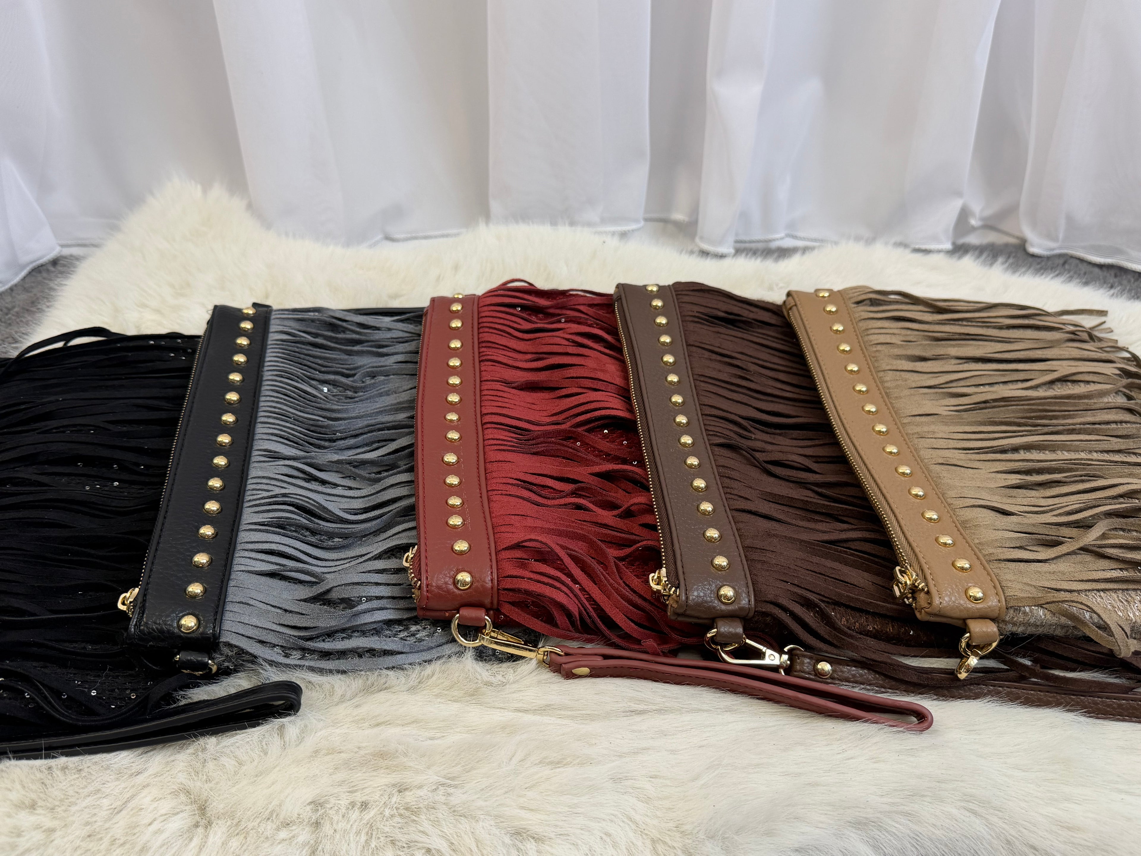 Francesca the tassel glitter handbag