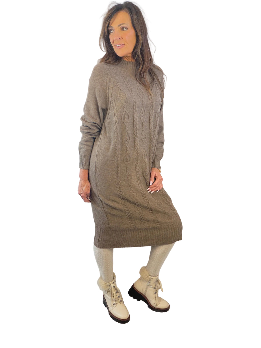 The Lara Cable Knit Dress