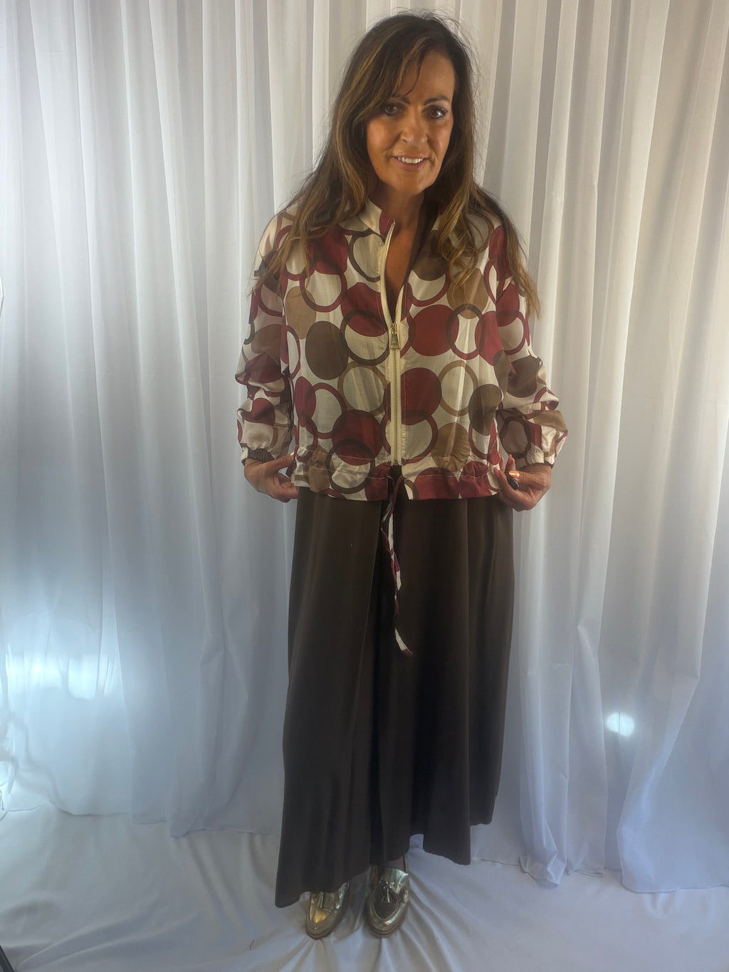 Suki spotty bomber jacket