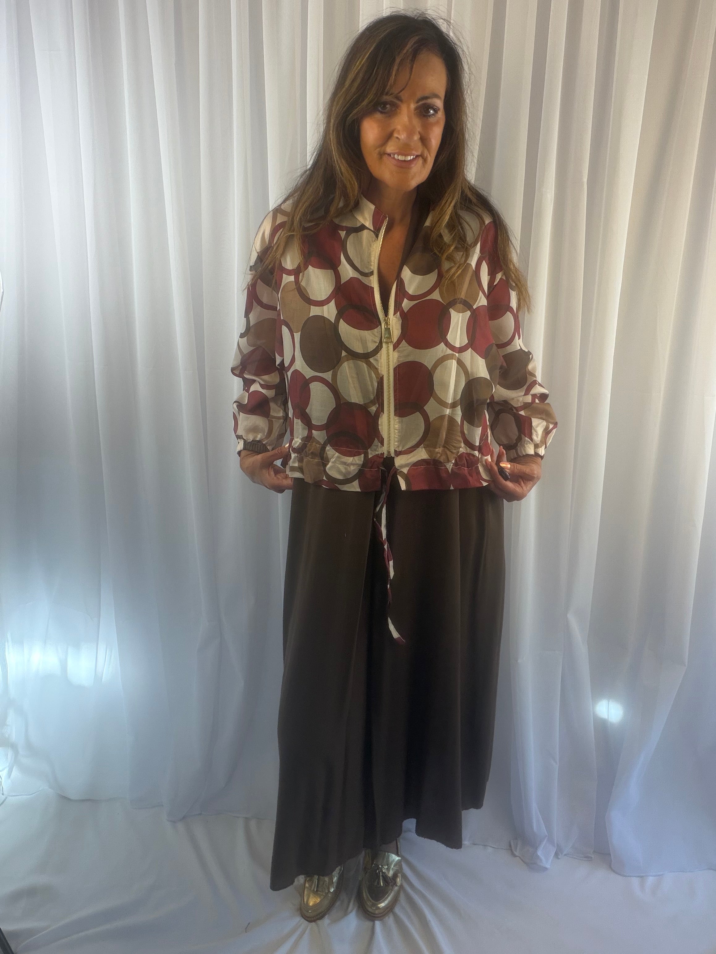 Suki spotty bomber jacket