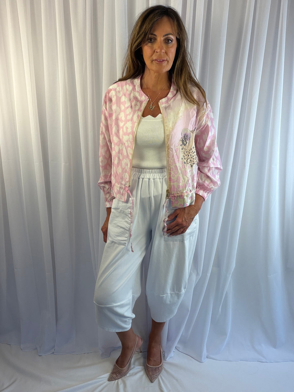 Iona - Animal print bomber jacket