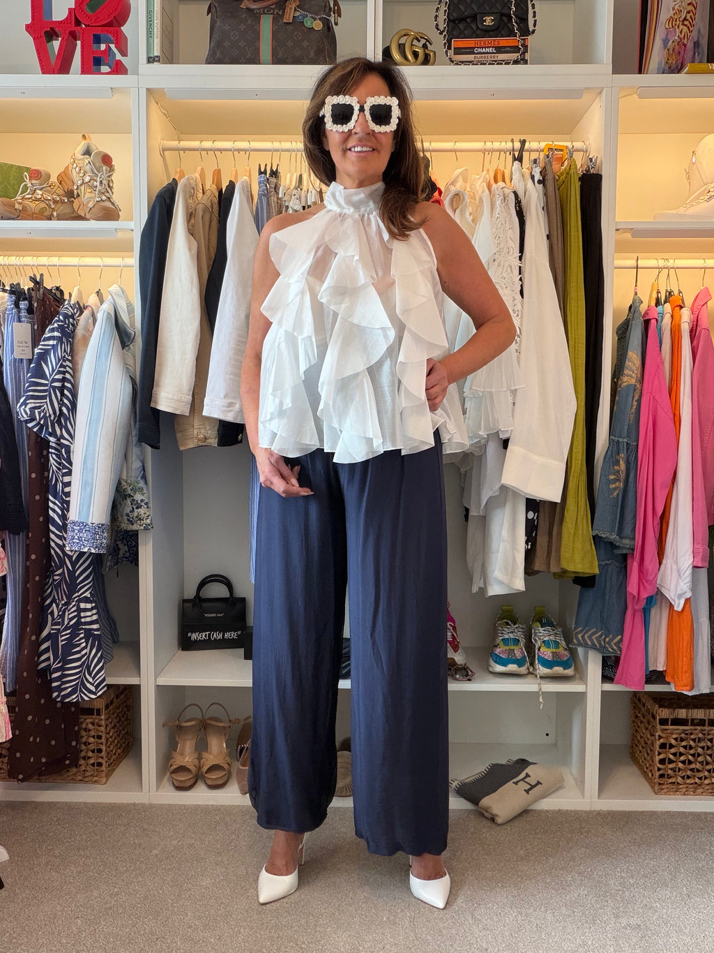 Silky trousers