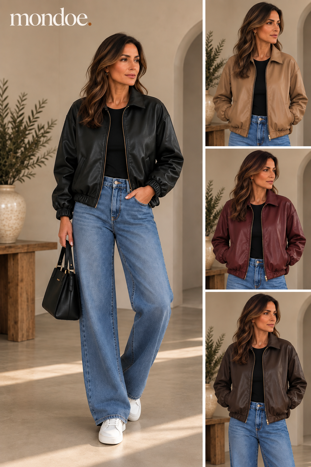 Bella faux leather jacket
