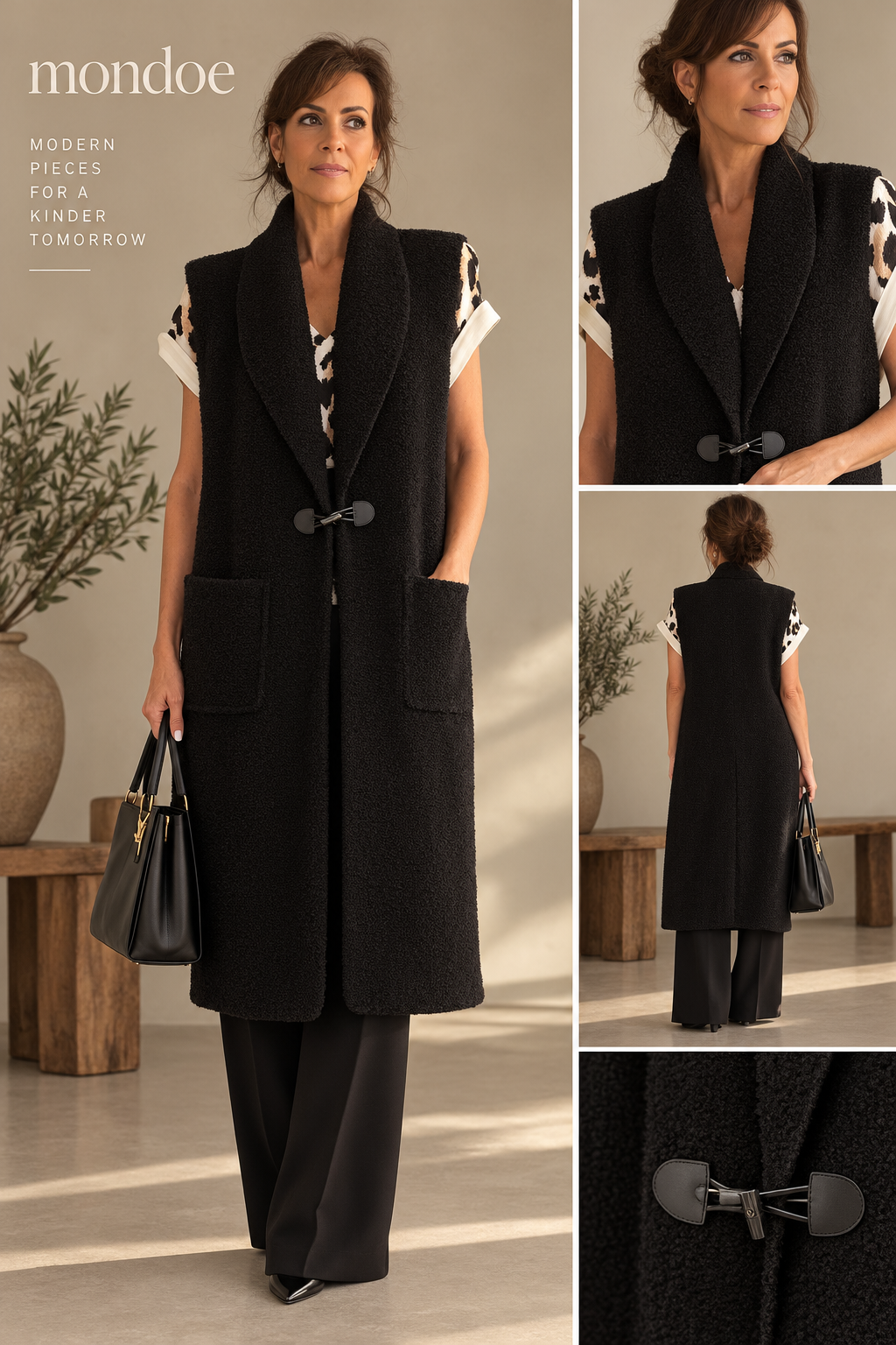 Teresa teddy long gilet