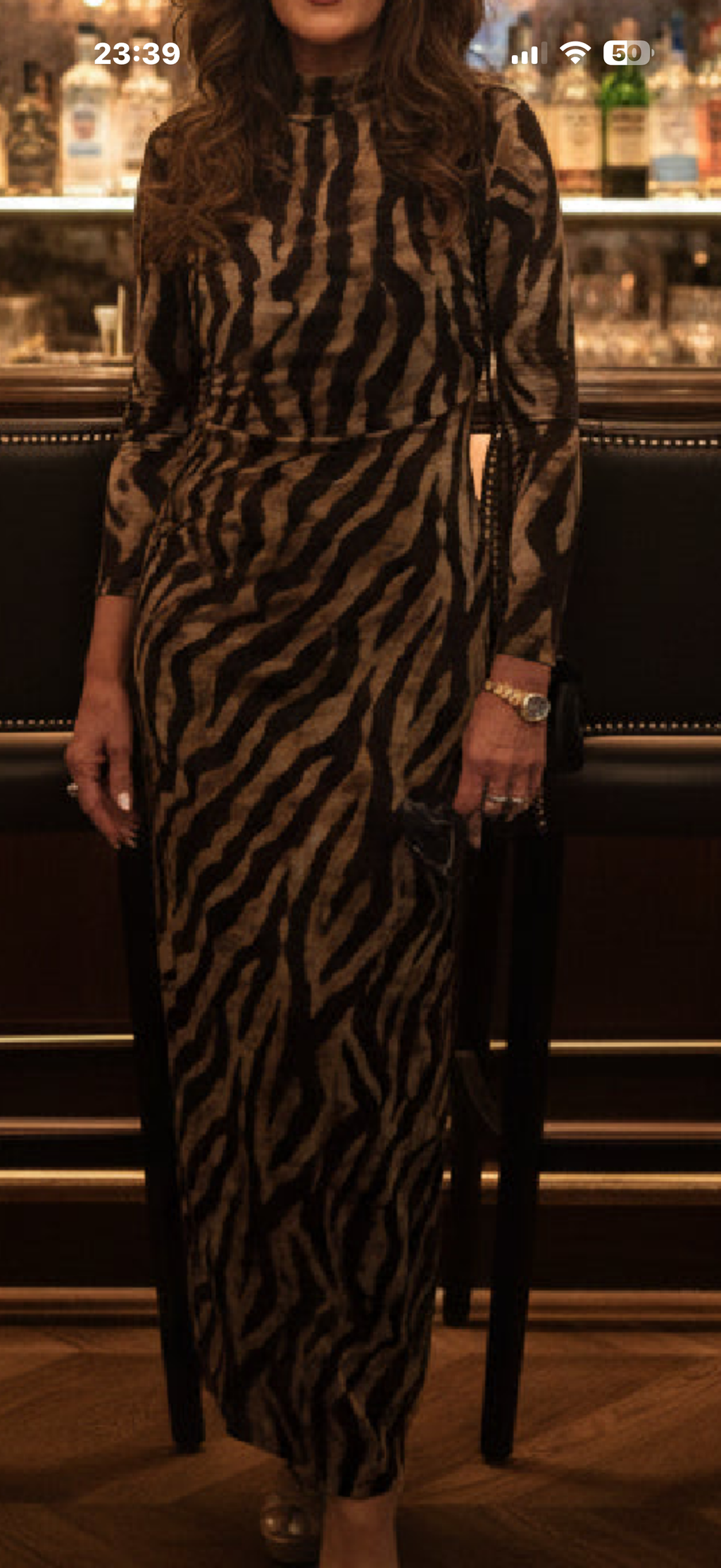 Mon LUXE limited animal print dress