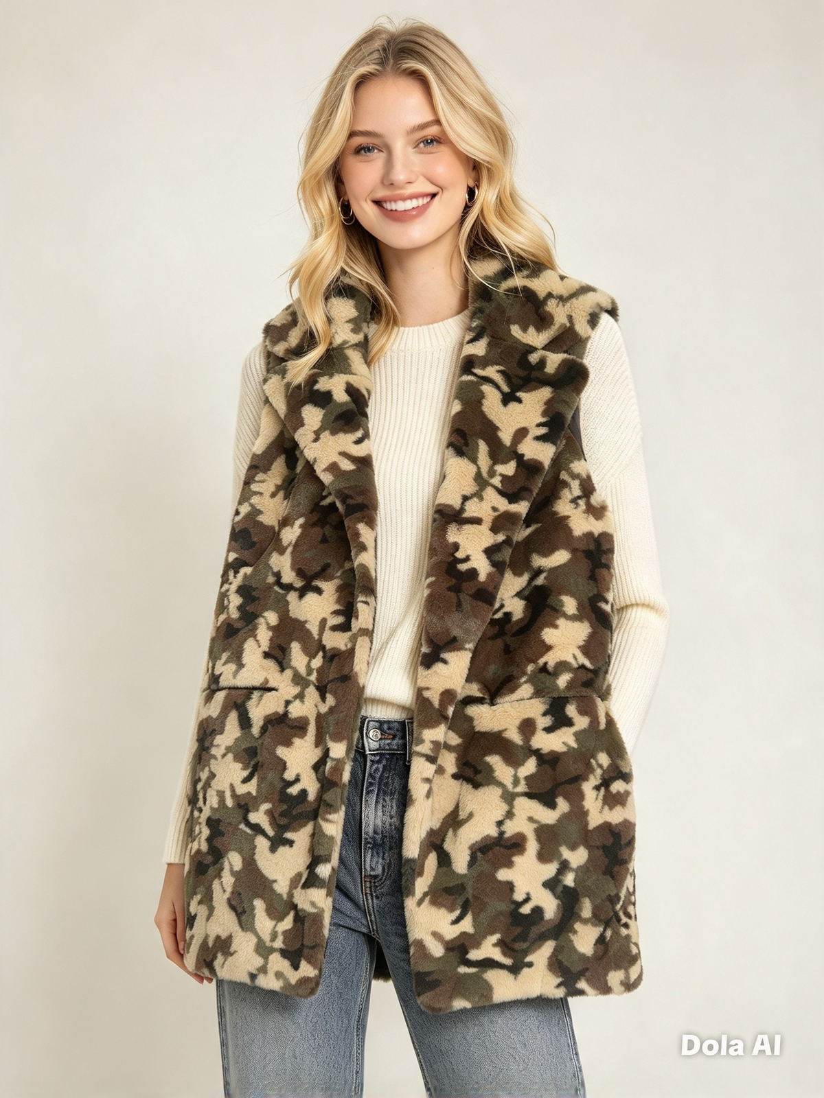 Callie camo gilet